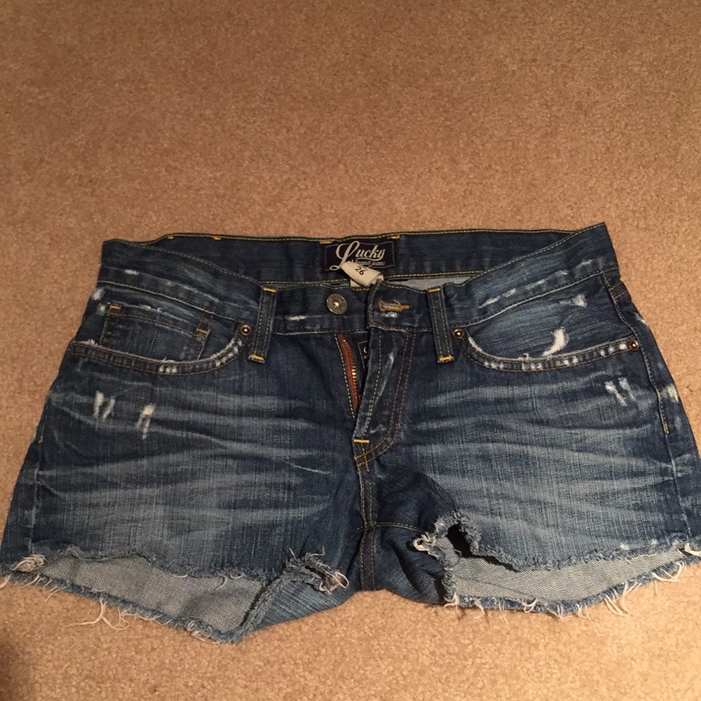 Lucky brand cutoff jean shorts